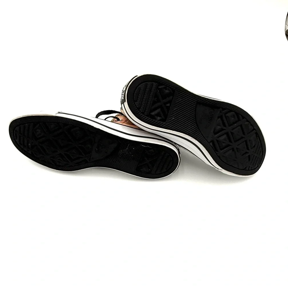 Converse Black and‎ Orange Graphic High-Top Sneakers